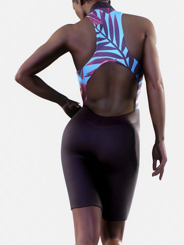 Burgundy Tropic Playsuit-unitard-bootysculpted